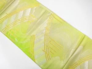 アンティーク　橋に雲模様織り出し袋帯（材料）